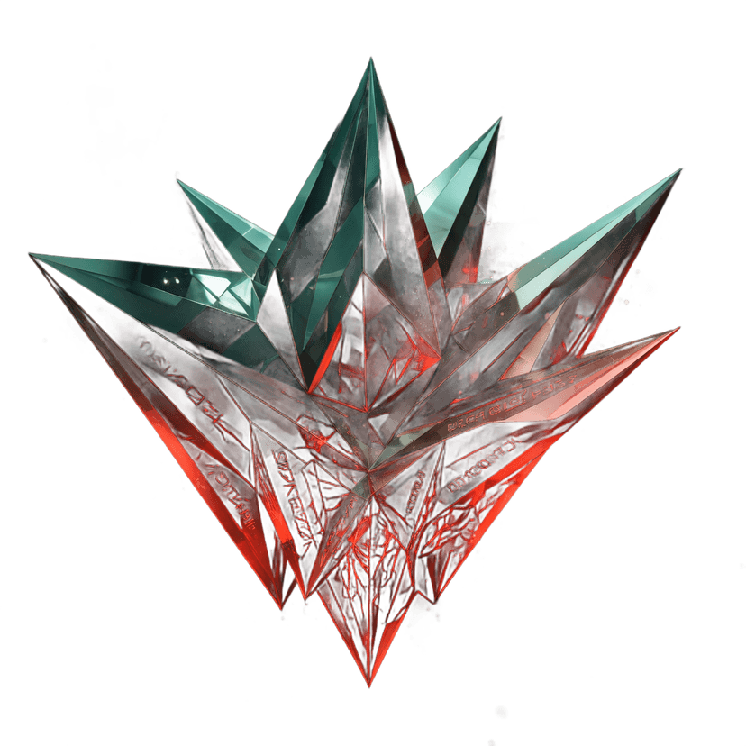 Abstract 3D crystal visualization